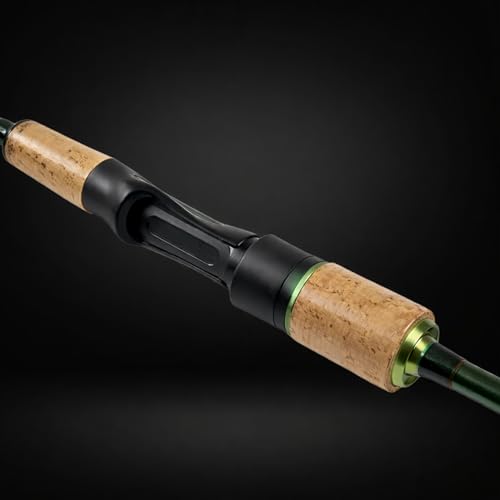 Eupheng Windshadow Ultralight Spinning Rod, 2-Piece Carbon Fiber Rod for Panfish Trout Crappie, Super Sensitive Lightweight Blank, Finesse Spinning Fishing Rods, Smooth Casting, 6'0" / 6'6" - size: 6'0''