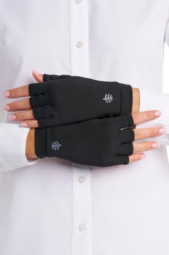 Coolibar Fingerless UV Sun Gloves - UPF 50+ Sun Protection - Ouray - color: Black, size: Small