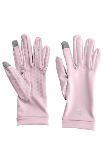 Coolibar Full Finger UV Sun Gloves - UPF 50+ Sun Protection - Gannett - color: Dusty Mauve, size: Small