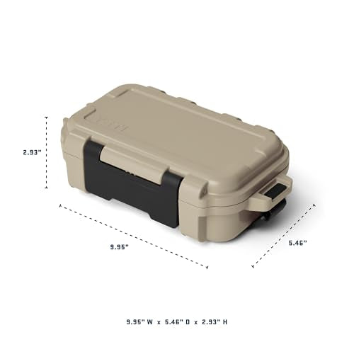 YETI LoadOut GoBox Collection, Divided Waterproof Cargo Case, Dry Box, Camera Case, Fishing Tackle Box - color: Rescue Red, size: GoBox 1