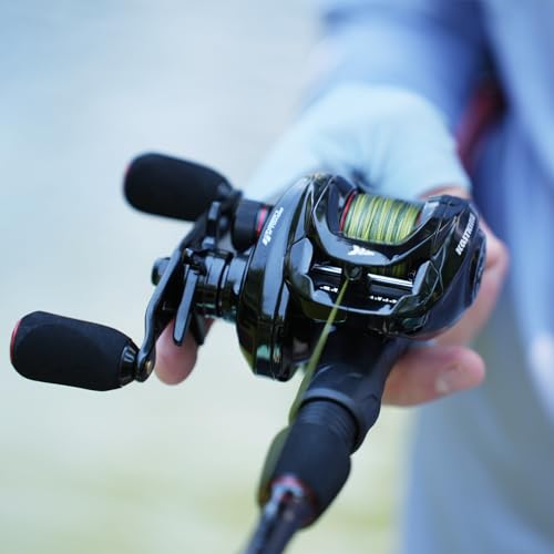 KastKing Royale Legend II Twin Tip Fishing Rod and Reel Combos, Spinning & Casting Combo, IM6 Graphite 2Pc Blanks, Extra Backup Tip Section, Stainless-Steel Guides, KastFlex Technology, EVA Handles - style: Cast: Right Reel, 7'3''- Mh Rod(2 Pcs + Extra Ti