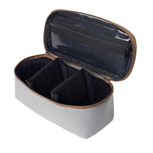 Small Fly Fishing Reel Case with 2 Adjustable Shockproof Dividers Reel Carry Bag