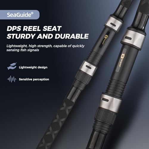 Surf Rod Graphite Surf Spinning Fishing Rod with Seaguide Reel Seat - size: 9' - 2 Piece
