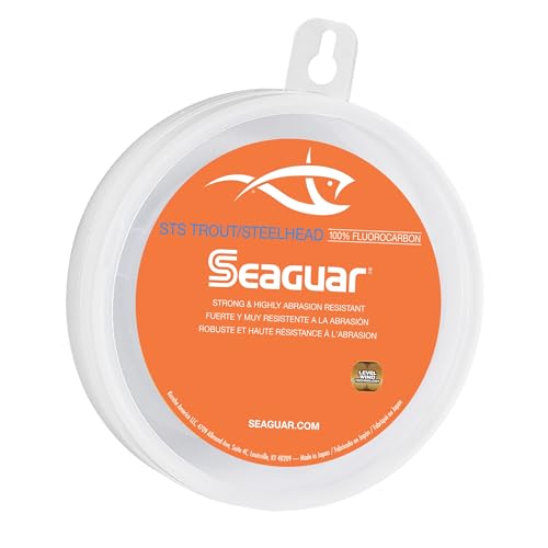 Seaguar STS Trout/Steelhead Freshwater 100% Fluorocarbon Fishing Line Leader, Multiple Sizes - size: 10lbs/100yds