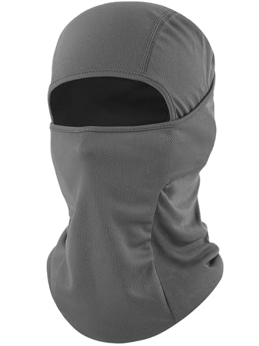 ROXUN Ski Mask Balaclava, Motorcycle Summer Cooling Breathable UV Protector - color: One Gray