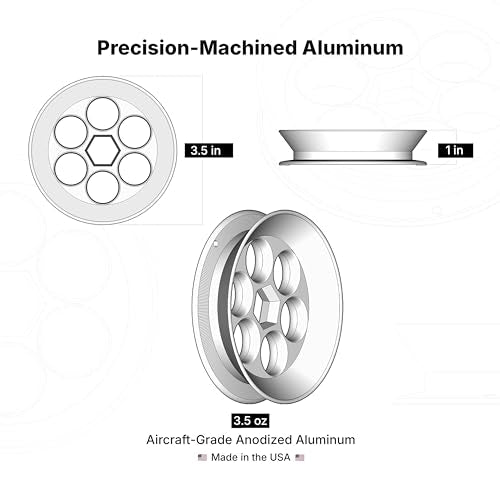 Aluminum Fishing Hand Line Reel Pocket/Travel - color: ash