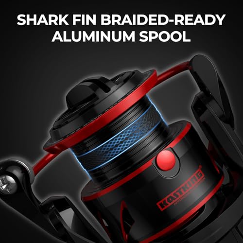 KastKing Sharky Spinning Reel – 5.2:1 & 6.2:1 Gear Ratios, Carbon Fiber Drag 33–39.5LB, 10+1 Stainless Bearings, Lightweight Nylitech Body, Oversize Shaft, for Saltwater & Freshwater - color: 5.2:1-Sharky III, size: 5000
