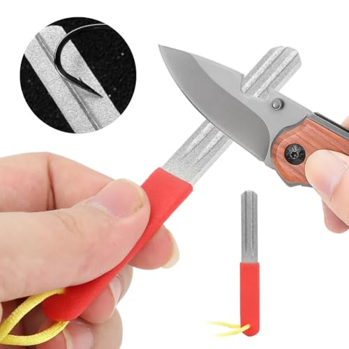 2Pcs Fishing Hook Sharpener, Restore Hook Sharpness Quickly and Easily, Easy to Carry Fish Hook File