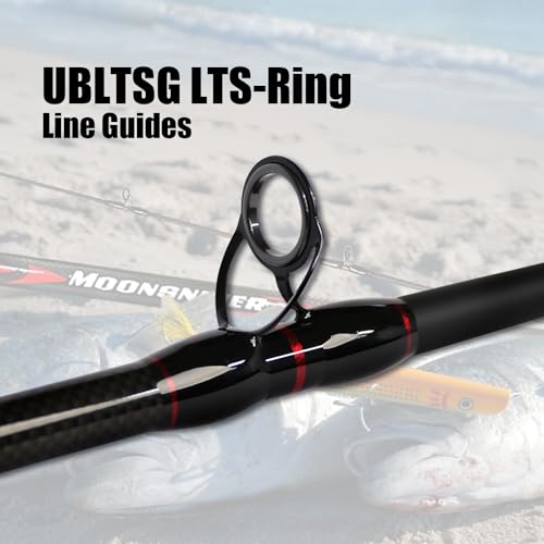 Fiblink Surf Casting Fishing Rod 2-Piece Graphite Travel Baitcasting Fishing Rod - size: Length: 12'