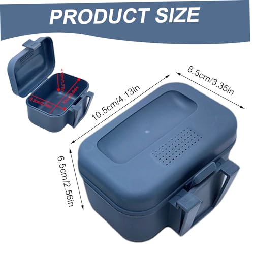 Worm Box, Plastic Fishing Live Bait Box, Breathable Holes Bait Bucket with Leakproof Lid, Clip on Worm Container for Belt