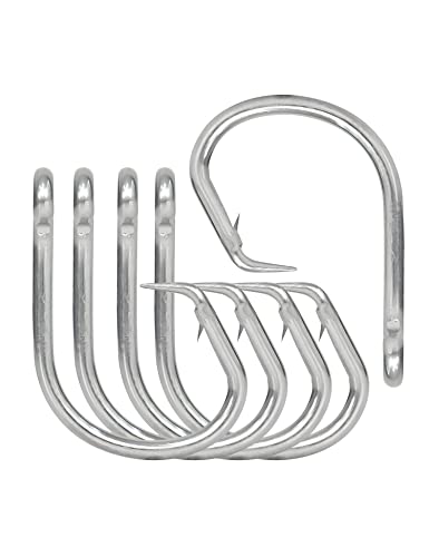 BLUEWING Big Game Circle Hooks Heavy Duty Stainless Steel for Saltwater & Freshwater Fishing - style: Size 07: 14/0, 5pcs