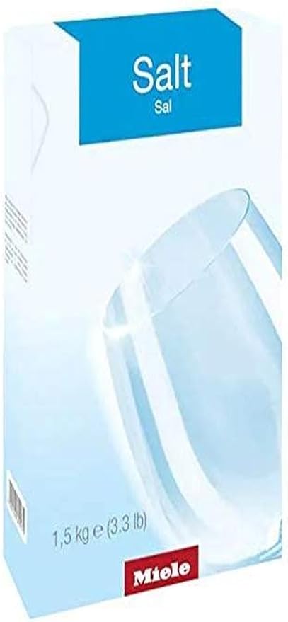 Miele Dishwasher Salt, Reactivation Salt with Extra Coarse Grains for Protecting Dishwashers and Dishes from Limescale Deposits, 3.3 lb