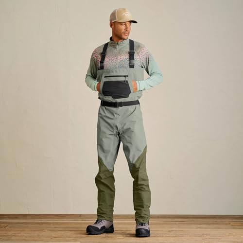 Orvis Men's Clearwater Bootfoot Wader Felt | 30K/8K Rating, Convertible Fit & Smart Storage, Lightweight 4-Layer Waterproof Breathable Fabric - size: Small