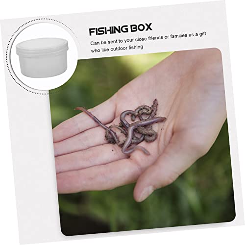 Multi-Function Container Lid Portable Plastic Bait Box for Fishing Supplies Large Capacity Fishing Storage for Live Baits Convenient Accessory for Outdoor Use