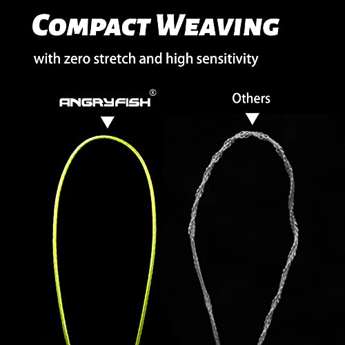 ANGRYFISH Diominate PE 4 & 8 Strands Braided Fishing Line–Abrasion Resistant Superline–Zero Stretch–Excellent Tensile Smooth–High Value(5LB-200LB) - color: Purple, size: 8LB/0.07MM-547YDS(4 Strand)
