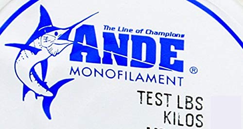 ANDE Monofilament Premium 30lb Test 1/4lb Spool 400yds,Green/Pink - size: 300lb - 33yd