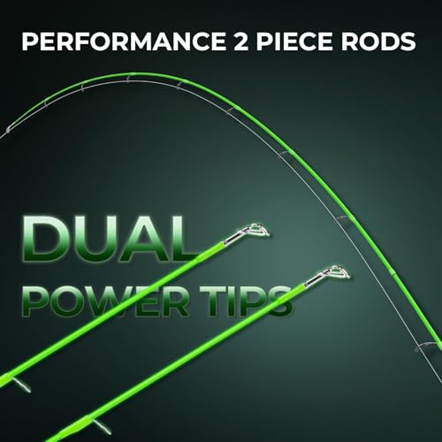 KastKing Zephyr Dual Tip Casting Rods & Spinning Fishing Rods, Lightweight KastFlex IM6 Graphite Rod, Dual Tips Section for Different Powers, Built-in Hook Keeper, PTS Power Transition System - size: 7'0"-M/MH-F(2 Pcs+ Extra Tip), style: Spinning