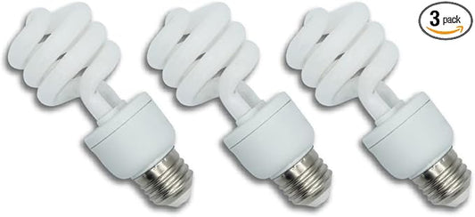 lumenivo UVB Reptile Light 15W 10.0 Desert Terrarium UVB Bulb for Bearded Dragon, Dwarf Monitors, Veiled Chameleons - Simulates UVB from The Sun to Help in Calcium Absorption - 120V - 3 Pack