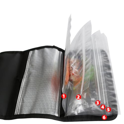 Alipis Fishing Bait Bag Portable Lure Organizer Waterproof Soft Baits Binder Pouch Outdoor Fishing Tackle Storage for Anglers