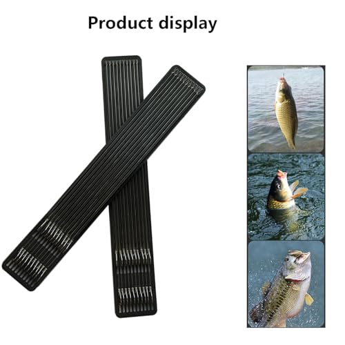 Dyxssm Small Fishing Hooks with Line, Tiny Fishing Hook on Nylon Line (Pack of 20) - size: 10#