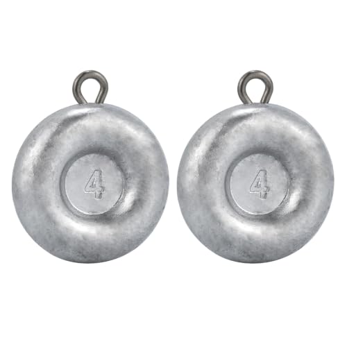 Dr.Fish Fishing Coin Sinkers Lead Fishing Weights Disc Weights No Roll Freshwater Saltwater River Bank Surf Fishing Catfishing - size: 16oz/3 Pack