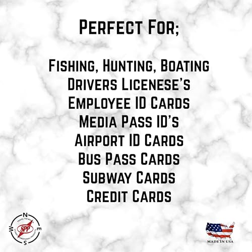 10 Pack, Waterproof, License, Card Holder, Zipped Opening, Made in USA