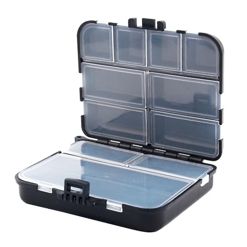 DONGKER Fishing Tackle Box,Adjustable Tackle Storage Organizer Box Double Sided Waterproof with Carrying Strap for Fishing
