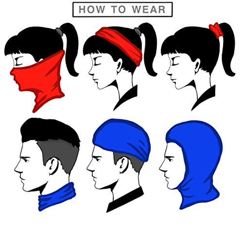 VCZUIUC Neck Gaiter Face Cover Mask Balaclava for Men and Women - color: 9pcs Flag -a, size: One Size