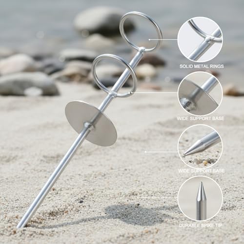 Solid Wood Fishing Rod Holder with Ground Spike for Beach, Riverbank, and Shore Fishing