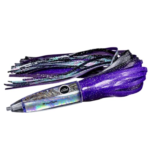 High Speed Wahoo Lures - Wahoo Clippers - color: Purple, size: Rigged with Trolling Weight