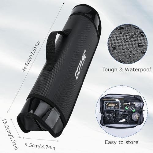 Goture Fishing Rod and Reel Combos,1.8M-2.7M Telescopic Fishing Pole Spinning Reel Line Lures Set with Carrier Bag,Telescopic Rod Kit for Starter Travel Saltwater Freshwater Gear Gift - color: A4:Fishing Pole Kit with Carrier Bag, size: 8 ft/2.4 m