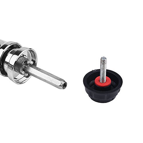 Fishing Reel Handle Replacement, Metal Power Handle with EVA Knob for 4000 5000 6000 Series Spinning Reels, Red Rocker Arm Grip