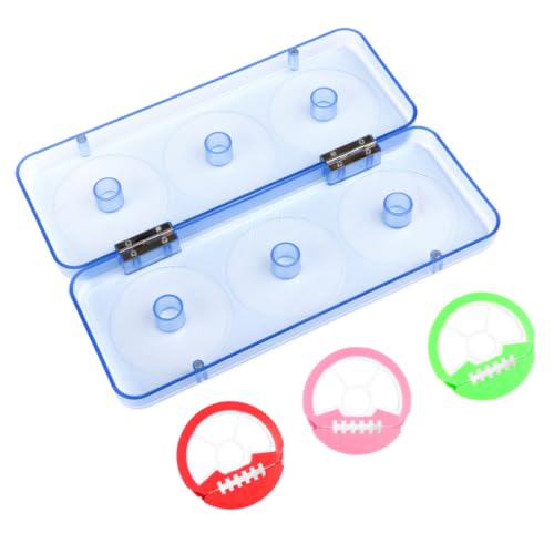 Line Storage Round Spools Shape Silicone Bobbin and Fishing Hard Abs Box Sturdy Fishing Line Holder Random Color