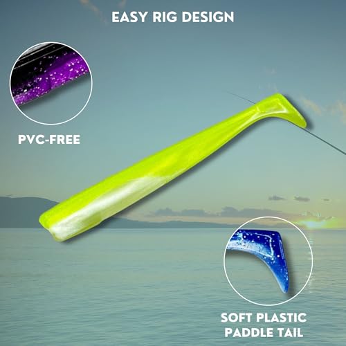 DuraTech® Paddle Tail - color: Silver & Gold, size: 5" - Pack of 5