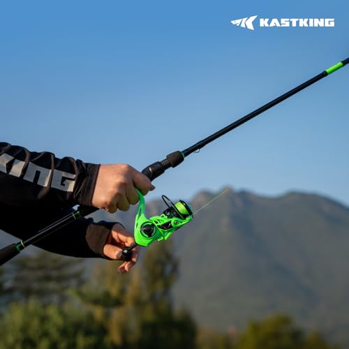 KastKing Zephyr Dual Tip Fishing Rod, Lightweight KastFlex IM6 Graphite Spinning & Casting Rod with Zirconium Oxide Ring Guides, Hook Keeper, EVA Grip, PTS Power Transition System - size: 6'8"-ML/M-Fast(2 Pcs+ Extra Tip), style: Spinning