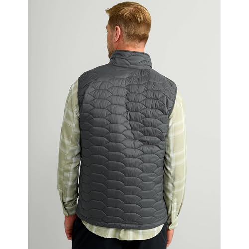 HUK - Men's Scale Vest, DWR Insulated Performance Fishing Vest - color: Night Owl, size: Large