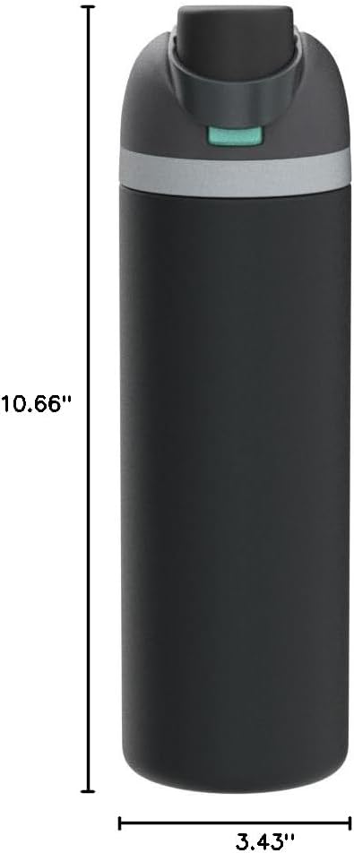 Owala FreeSip Insulated Stainless Steel Water Bottle with Straw for Sports, Travel, and School BPA-Free Sports Water Bottle, 32 oz, Foggy Tide