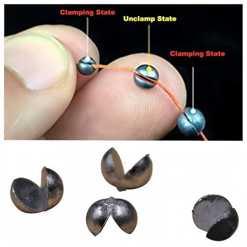 Split Shot Fishing Weights Fishing Sinkers Lead Split Shot Fishing Weights Sinkers Split Shot Sinkers for Fishing -Space Sinker 500Pcs - color: 0.3G / 0.0007LB