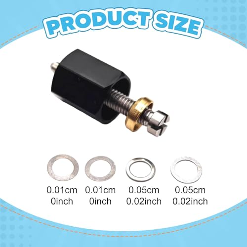 Wire Removal Tool with 4 Metal Gaskets for Fishing Reels, Replace Inner Beas, Stainless Steel Washers 0.1mm & 0.5mm