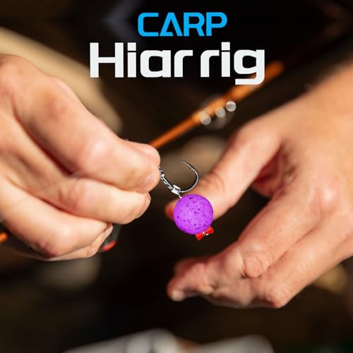 24 Pack Pre-Tied Carp Rigs with Sharp Hooks, Swivel & PE Line – Hook The Big One with Boilies, Pellets & Corn – The Ultimate Carp Fishing Equipment - color: #4-24PACK