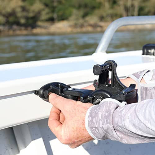 RAILBLAZA Fishing Reel Spooler System Compatible with Gunnel Track Mount for Boat or Kayaks, Compatible with Wide Range of Spools