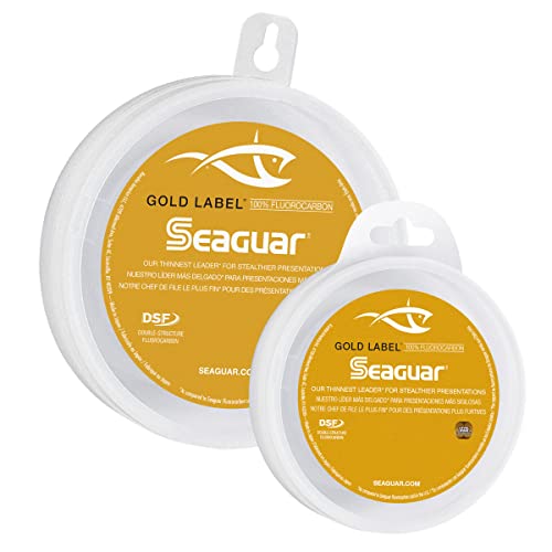 Seaguar Gold Label Fresh & Saltwater Fishing Leader Line, 100% Fluorocarbon - size: 30lb/50yds