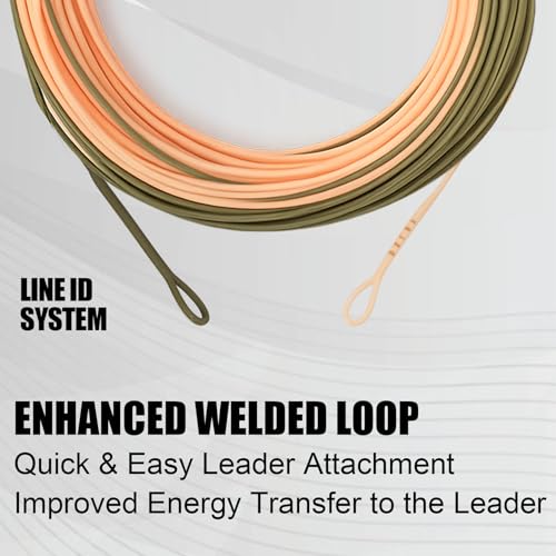 Aventik Trout Trout Boost Single Hand Spey Floating Fly Fishing Line Freshwater Fishing Smooth Accurate Casting Easy Roll Casting 100FT with Welded Loops - color: P/M Green Single Hand Spey, size: 7F