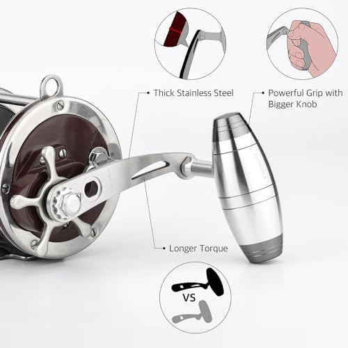 GOMEXUS Power Handle for Penn Special Senator 113H 4/0 Reel Power Handle (Not for 112H/114H)