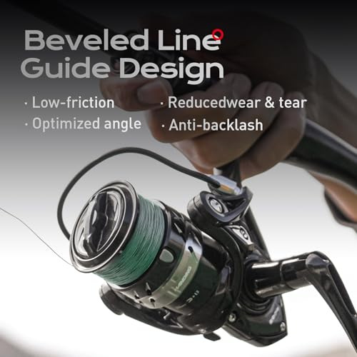 Handing LITE II Spinning Reels Freshwater Spinning Fishing Reels 14.33 Lbs Max Drag Ultra Smooth 5.2:1 Gear Ratio Aluminum Spool 3+1 BB Handle Interchangeable - size: Size 4000