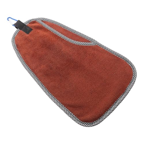 Fishing Towel with Carabiner Clip, Cotton Outdoor Bait Towel for Camping and Hiking, Soft Hand and Fishing Rod Cleaning Accessory for Anglers