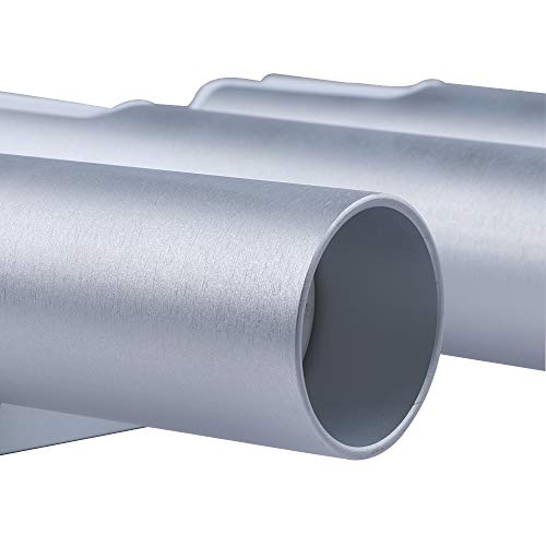 Aluminium Wall-Mounted Fishing Rod Holder for Boat, Garage & Marine - Holds Rods & Poles - color: Large Silver 3 Tubes