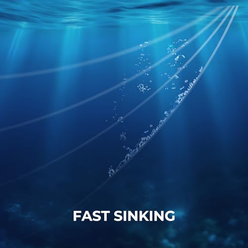 KastKing Fluorokote 100% Fluorocarbon Coated Fishing Line, Fluorocarbon Leader, Extreme Clarity,Fast Sinking,Shock Resistant, High Abrasion Resistance - size: 10LB(300Yard)