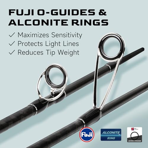 HANDING Magic L BFS Rod 2-Piece Ultralight Casting & Spinning Rod for Trout Crappie Bluegill Yellow Perch Sunfish, for BFS Fishing - size: 5'6'' - UL - Fast - 2pcs, style: Spinning