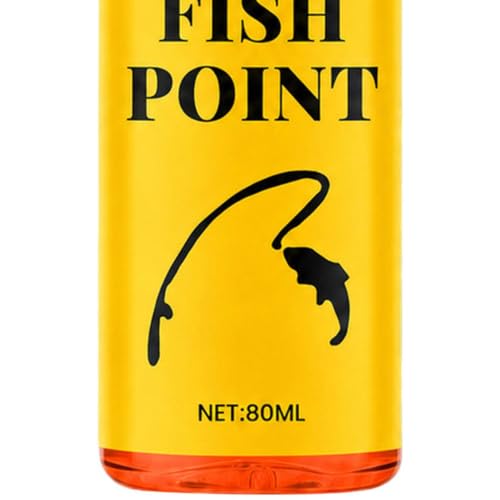 Fish Attractant Spray 80ml Fish Point Scent Liquid | Panfish Bait Scent Attractant for Men Angler Dad Husband Boyfriend Outdoor Trip Dock Boat Lake River Stream